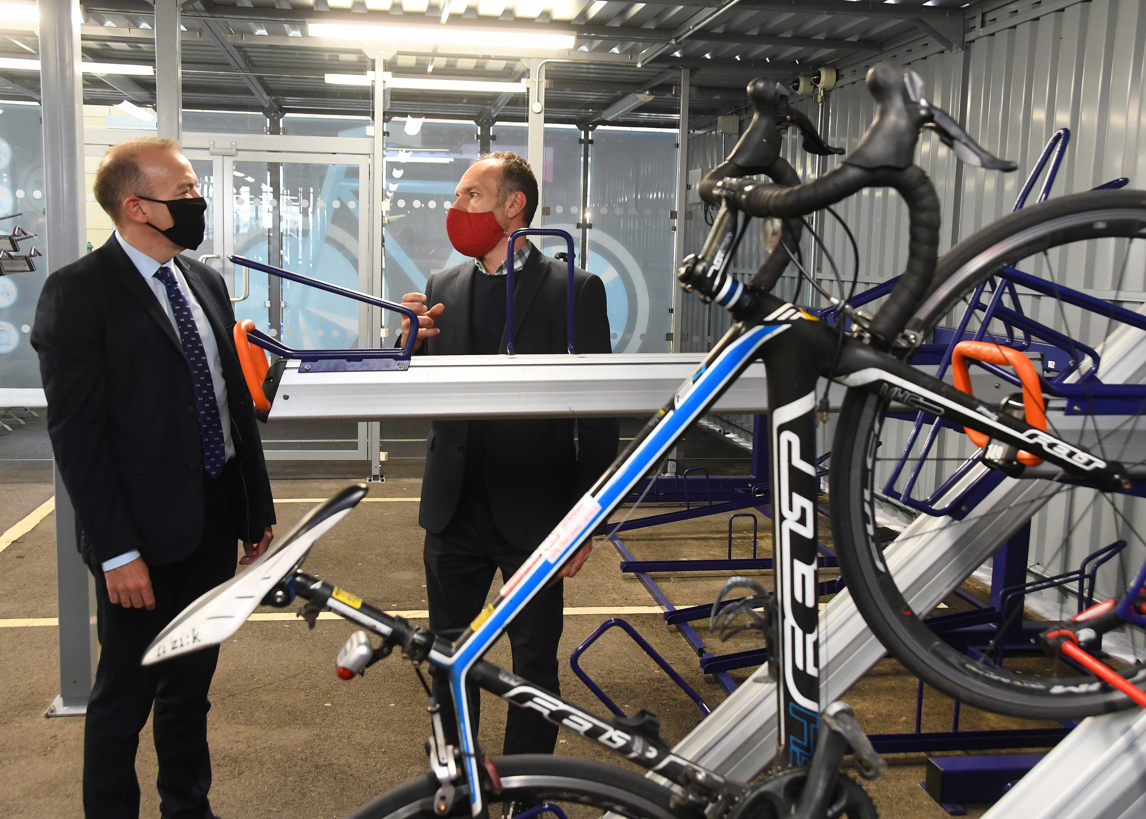 New Falco Cycle Hub Opened by Rail Minister Chris HeatonHarris Falco